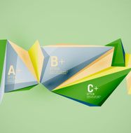 Geometric shapes in the air Vector abstract background N285