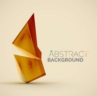 Geometric shapes with sample text Abstract template N240