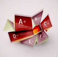 Geometric shapes with sample text Abstract template N241