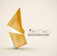 Geometric shapes with sample text Abstract template N242