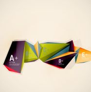 Geometric shapes in the air Vector abstract background N291
