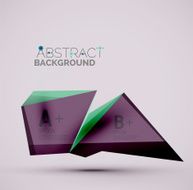 Geometric shapes with sample text Abstract template N246