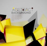 Geometric shapes with sample text Abstract template N248