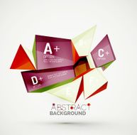 Geometric shapes with sample text Abstract template N249