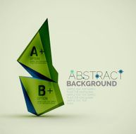 Geometric shapes with sample text Abstract template N251