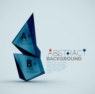 Geometric shapes with sample text Abstract template N253