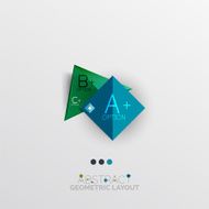 Modern abstract geometric info banner N191