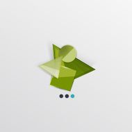 Modern abstract geometric info banner N192