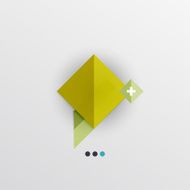 Modern abstract geometric info banner N193