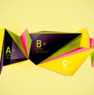 Geometric shapes in the air Vector abstract background N294