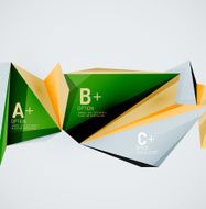 Geometric shapes in the air Vector abstract background N297