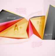 Geometric shapes in the air Vector abstract background N298