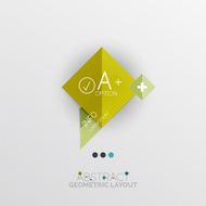 Modern abstract geometric info banner N195