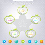 Modern infographic design with place for your text