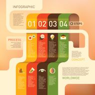 Colorful info graphic design