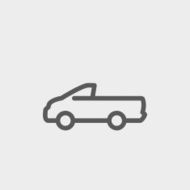 Pick-up truck thin line icon N3