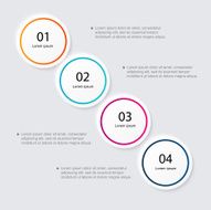 Vector colorful info graphics for your business presentations N168