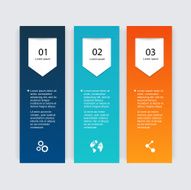 Vector colorful info graphics for your business presentations N169