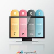 Modern infographics options banner N331