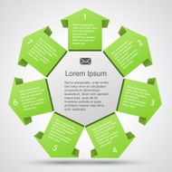Modern vector info graphic for business project N112