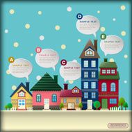abstract house infographics N4