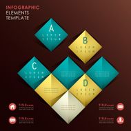 vector abstract 3d paper infographics N18