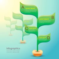 vector abstract plant infographics