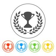 Trophy and awards icon on white background Vector illustration N2