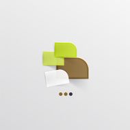 Modern abstract geometric info banner N197