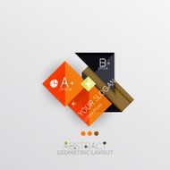Modern abstract geometric info banner N200