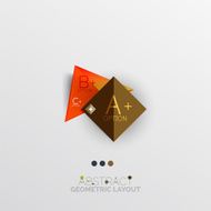 Modern abstract geometric info banner N201