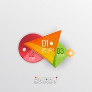 Geometric abstract shape infographic layouts N36