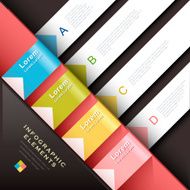 abstract 3d paper infographics N30