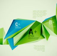 Geometric shapes in the air Vector abstract background N299