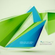 Geometric shapes in the air Vector abstract background N300