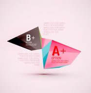 Geometric shapes in the air Vector abstract background N302
