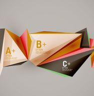 Geometric shapes in the air Vector abstract background N303