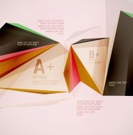 Geometric shapes in the air Vector abstract background N304