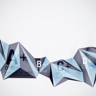Geometric shapes in the air Vector abstract background N308