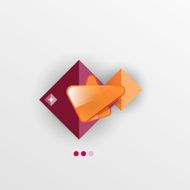 Modern abstract geometric info banner N204