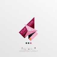 Modern abstract geometric info banner N205