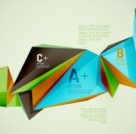 Geometric shapes in the air Vector abstract background N313