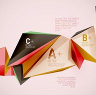 Geometric shapes in the air Vector abstract background N315