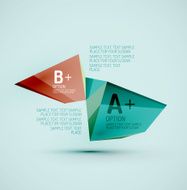 Geometric shapes in the air Vector abstract background N317
