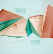 Geometric shapes in the air Vector abstract background N318