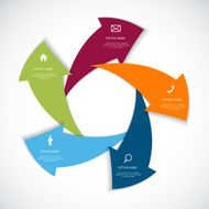 Infographic Templates for Business Vector Illustration N664
