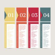 Infographics design template Business concept with 4 options N18