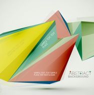 Geometric shapes in the air Vector abstract background N325