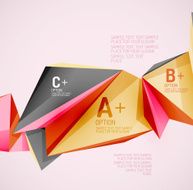 Geometric shapes in the air Vector abstract background N326