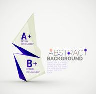 Geometric shapes with sample text Abstract template N266